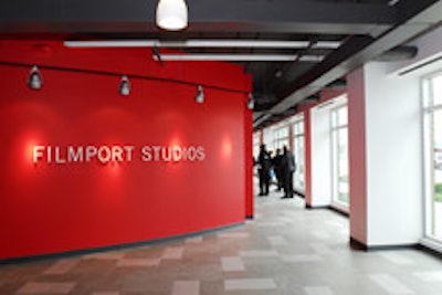 The lobby at Filmport Studios