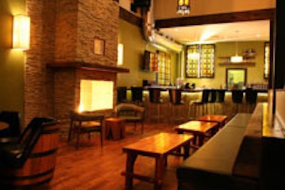 The first-floor bar at Old Oak Tap