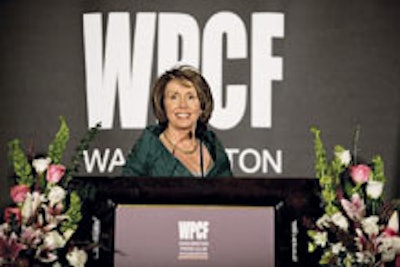 Speaker of the House Nancy Pelosi at the Washington Press Club Foundation's Congressional Dinner