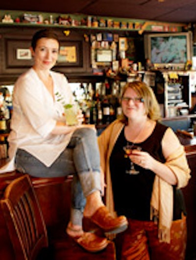 Sue Ketcheson (left) and Christine Sismondo of Slake.