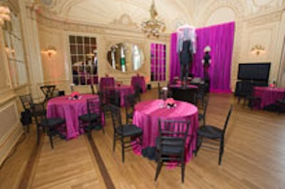 The cocktail reception space