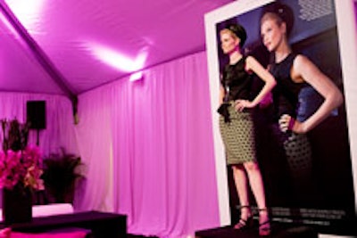 Models posing at the Fashion Washington launch party