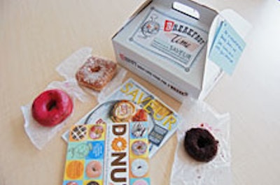Saveur's doughnut to-go box.