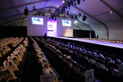 The runway for Gen Art's fashion shows