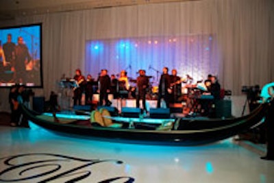 The L.A. band Impulse at the Venetian Ball