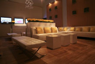 The Mercedez-Benz lounge at Smashbox
