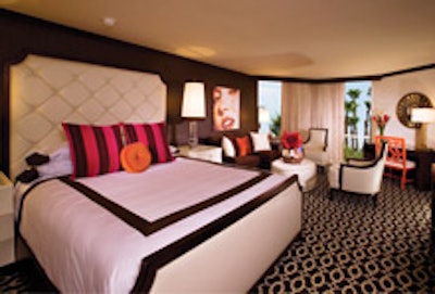 A renovated Riviera Resort & Spa guest room