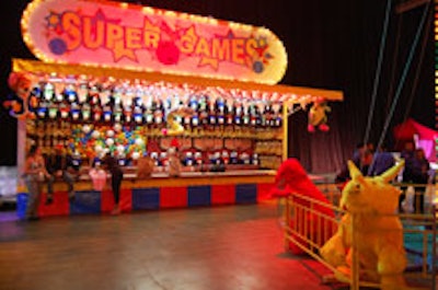 Carnival games at the Bell Gala