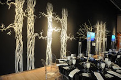 The dining area at the Design Exchange gala