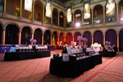The Breath of Life gala's silent auction area