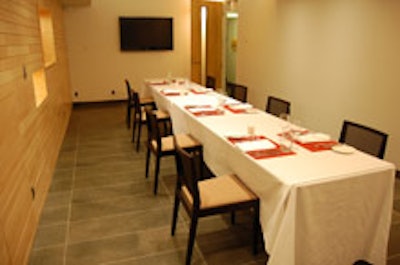 The private dining room at The Chefs ' House