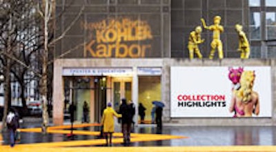 A zigzag pathway at a Kohler launch