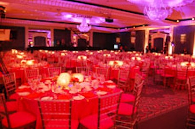 Colorful decor at the Scotiabank Giller Prize gala