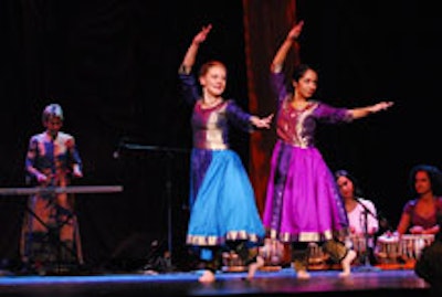 Dancers at the Bollywood-themed gala