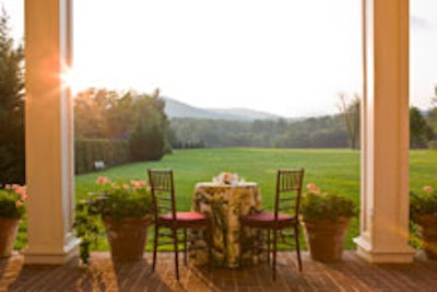 The Inn at Little Washington's ballroom veranda