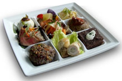 A Sozai platter from Yuzu Catering