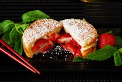 A strawberry pastry from Fulfilled