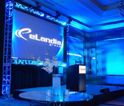 eLandia set out to impress investors with the latest in audiovisual technology at the company's relaunch on November 13.