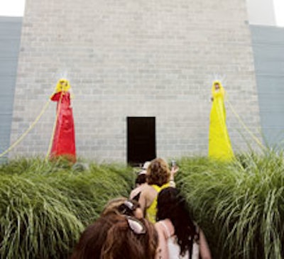 The entrance to the Watermill Center's summer benefit in the Hamptons