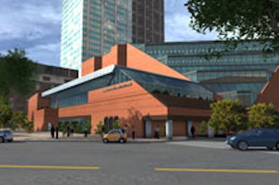 A patio off the event space will overlook Rosedale Valley.