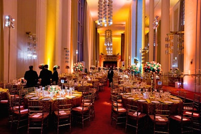 The Kennedy Center Honors dinner in the grand foyer