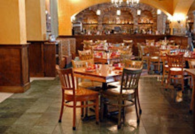 Zapatista's main dining room