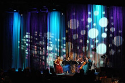 The stage at the G 'Day USA black-tie gala