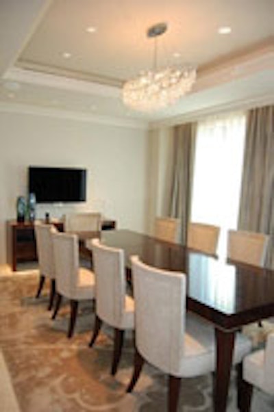 The Royal Suite's 10-seat dining room