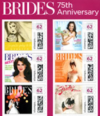 Brides magazine's customized stamps