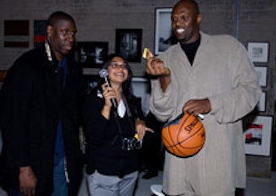 Adonal Foyle at the fund-raiser