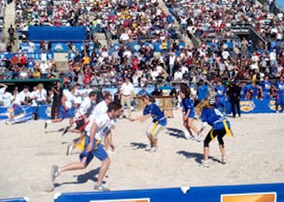 DirecTV's third annual Celebrity Beach Bowl brought more than 30 celebrities and 7,200 fans to St. Petersburg's Progress Energy Park on Saturday.