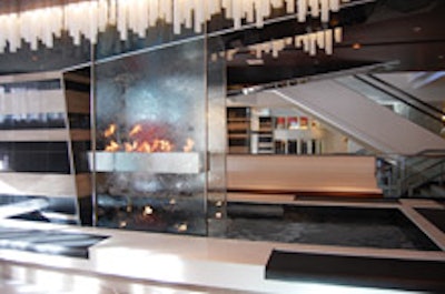 The redesigned lobby