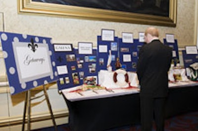 The ball's silent auction