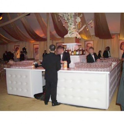 Apollo Theatre event - Created and installed custom bar and center bar