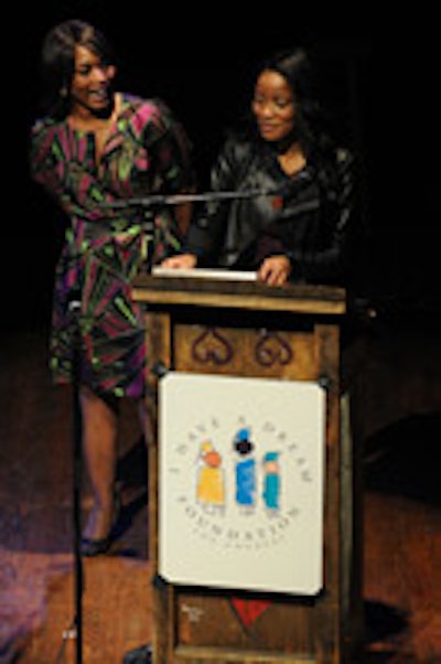 Presenter Angela Bassett and honoree Keke Palmer