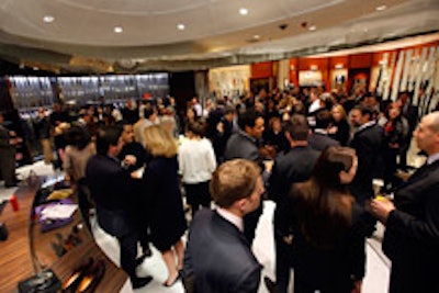 Kiton's grand opening at Saks on Thursday night