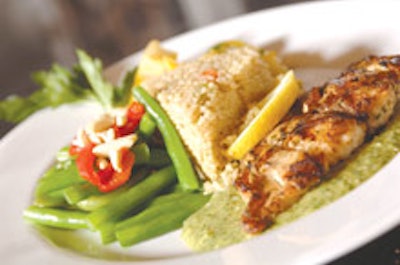 Healthy Chef's grilled red snapper