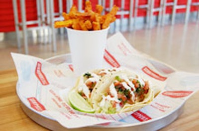 Fish tacos from Schnipper's