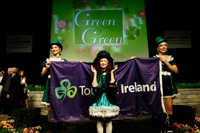 Irish dancers opened the show