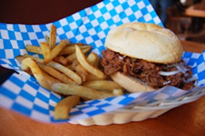 Pulled pork sandwich