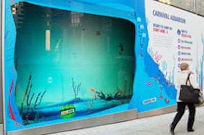 Carnival Cruise Lines ' interactive aquarium