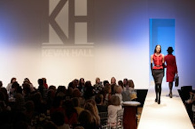 Kevan Hall's fashion show at the Colleagues ' luncheon