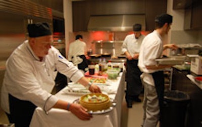 Chef Neal Noble in the kitchen