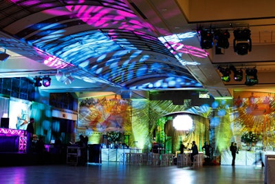 Colourful lighting at PROM IV