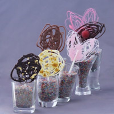 Drizzle lollipops from Occasions Caterers