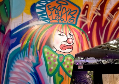 Graffiti in the New York Design Center's space
