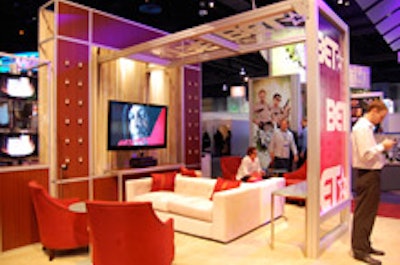 BET's booth at the Cable Show