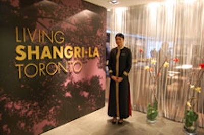 A greeter at the entrance