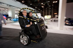 Press test-driving General Motors ' Segway prototype