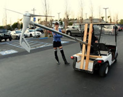 A preview of Global Inheritance's wind-powered golf cart